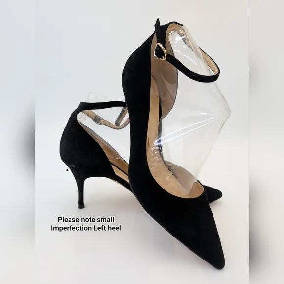 Ivanka Trump Britta D'Orsay Leather Black Women's Suede 3" Heel Size 8.5M /1W-9A - Picture 12 of 17